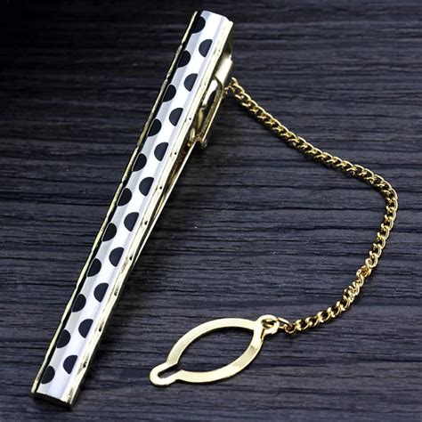 Metal tie clip in Black for Men 